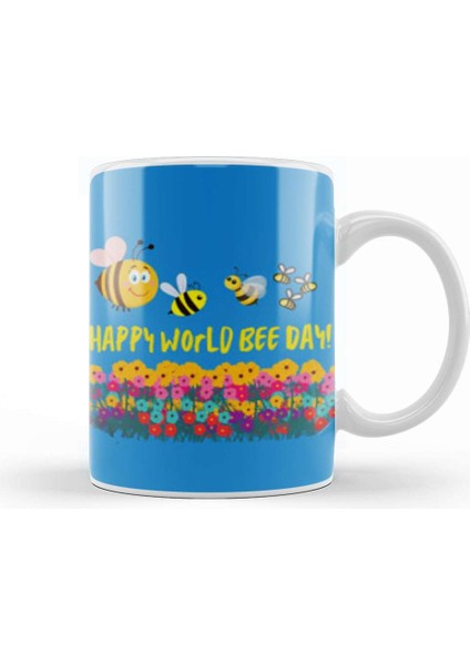 Happy World Bee Day! Kupa Bardak Porselen