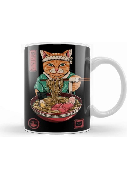 Neko Ramen Kupa Bardak Porselen