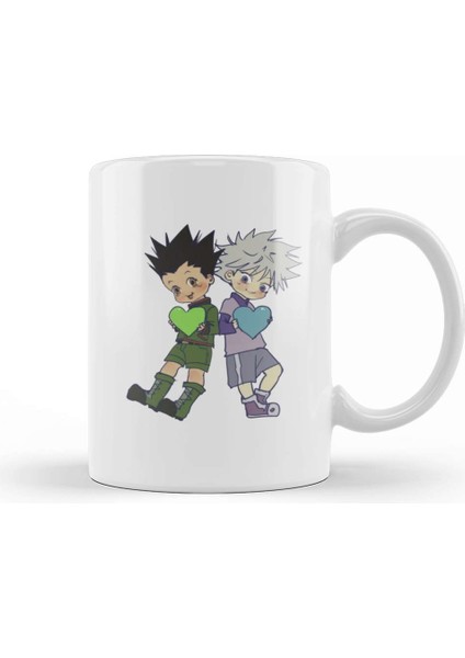 Hunter x Hunter Green And Blue Kupa Bardak Porselen