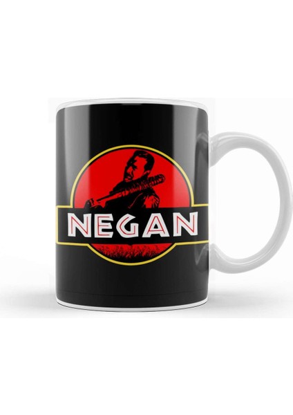 Jurassic Negan Walking Dead Park Kupa Bardak Porselen