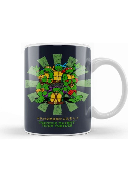 Teenage Mutant Ninja Turtles Retro Japanese Kupa Bardak Porselen