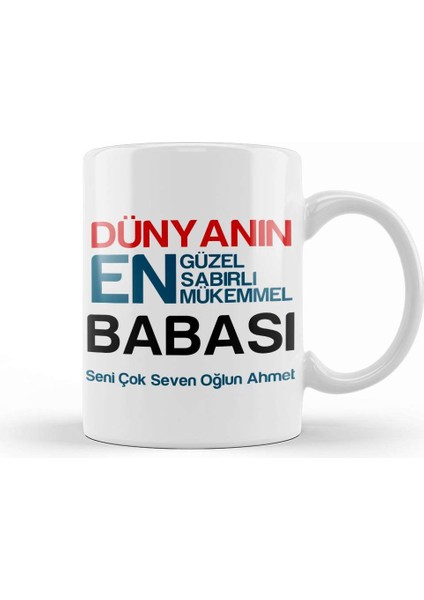Babalar Günü Babaya Hediye 08 Kupa Bardak Porselen