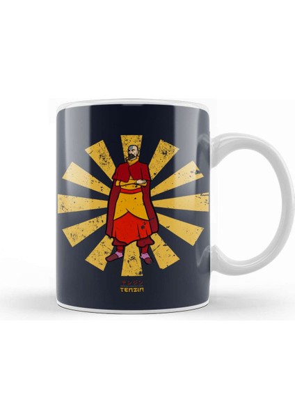 Avatar The Last Airbender Tenzin Retro Japanese Avatar Kupa Bardak Porselen