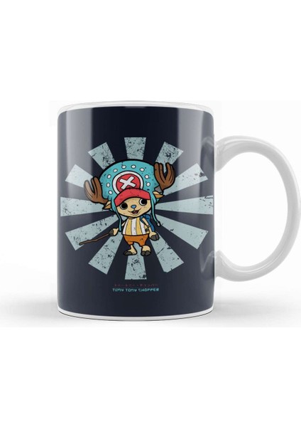 Tony Tony Chopper Retro Japanese One Piece Kupa Bardak Porselen