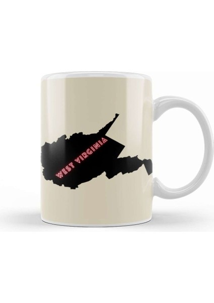 West Virginia Kupa Bardak Porselen