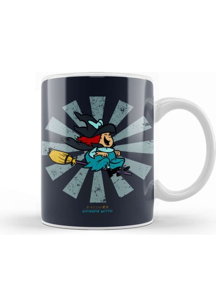 Winsome Witch Retro Japanese Kupa Bardak Porselen