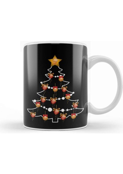 Vladimir Putin Russian President Christmas Tree Baubles Kupa Bardak Porselen