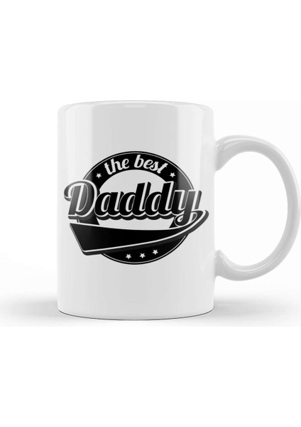 Cute The Best Daddy New Parent Father Funny Dad Kupa Bardak Porselen