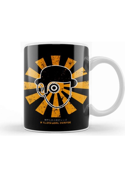 A Clockwork Orange Retro Japanese Kupa Bardak Porselen