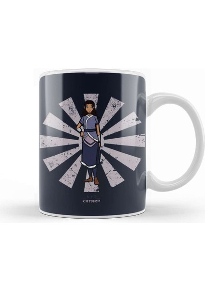 Avatar The Last Airbender Katara Retro Japanese Avatar Kupa Bardak Porselen