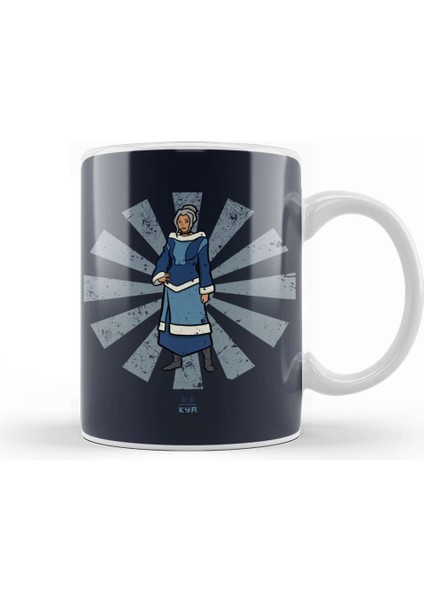 Avatar The Last Airbender Kya Retro Japanese Avatar Kupa Bardak Porselen
