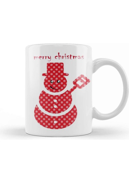 Merry Christmas Yılbaşı Yeni Yıl Konseptli 013 Kupa Bardak Porselen
