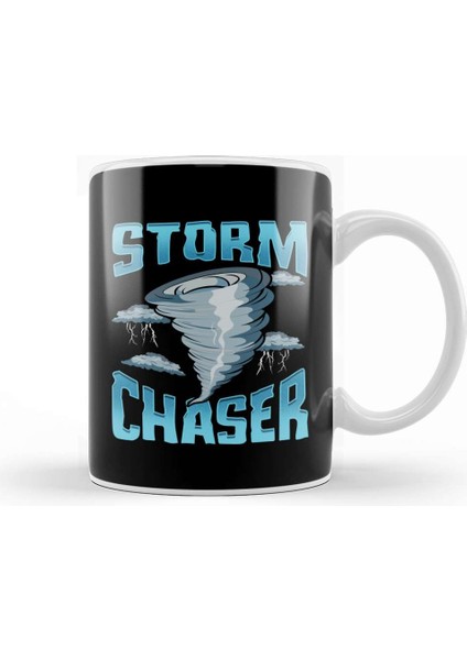 Cute Storm Chaser Severe Weather Tornado Obsessed Kupa Bardak Porselen