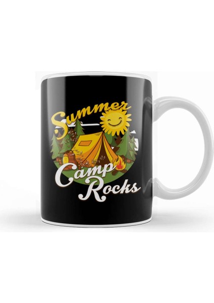 Cute Summer Camp Rocks Camping For Campers Kupa Bardak Porselen
