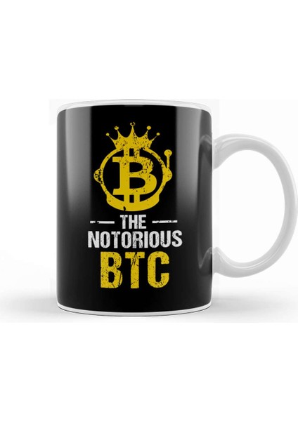 Funny The Notorious Btc Bitcoin Crypto Kupa Bardak Porselen