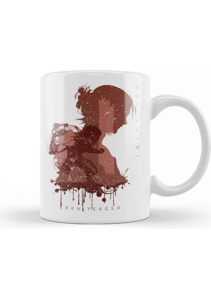 Attack On Titan Attack Titan Minimalist Kupa Bardak Porselen