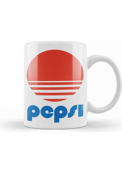 Pepsi Logo Kupa Bardak Porselen