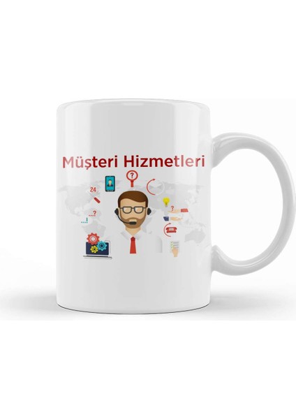 Müşteri Hizmetleri Kupa Bardak Porselen