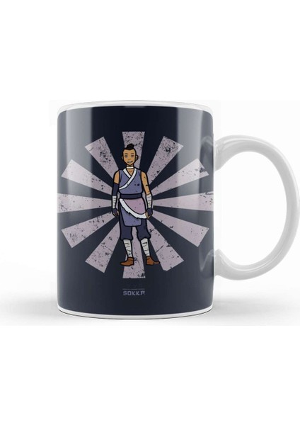Avatar The Last Airbender Sokka Retro Japanese Avatar Kupa Bardak Porselen