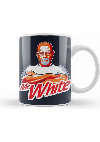 Breaking Bad Mr White On A Dark Tee Kupa Bardak Porselen