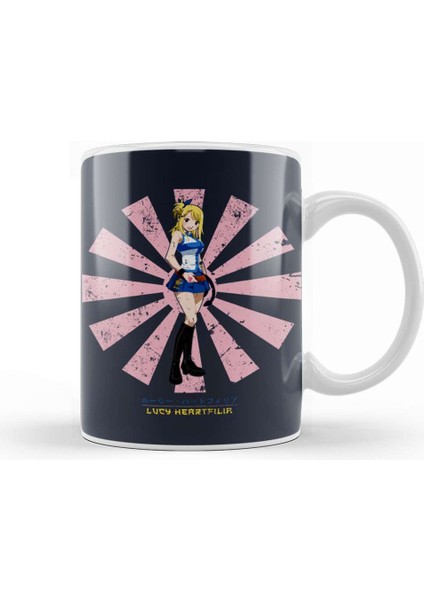 Lucy Heartfilia Retro Japanese Fairy Tail Kupa Bardak Porselen