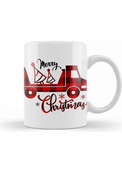 Yılbaşı Yeni Yıl Konseptli Merry Christmas To You 03 Kupa Bardak Porselen