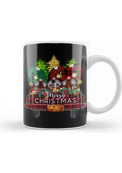 Yılbaşı Yeni Yıl Konseptli Merry Christmas 021 Kupa Bardak Porselen