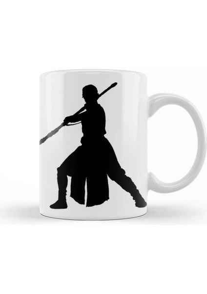 Star Wars Rey Galaxy Silhouette Cut Out 03 Kupa Bardak Porselen