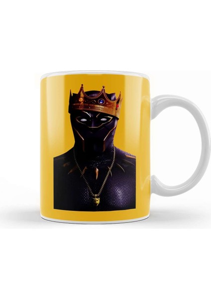 Black Panther King Of Black Panther Kupa Bardak Porselen