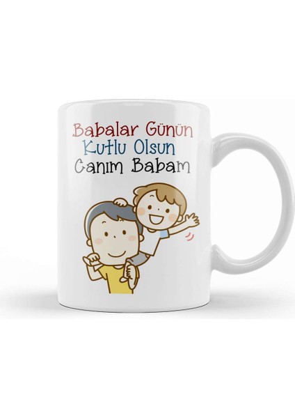 Babalar Günü Babaya Hediye 004 Kupa Bardak Porselen