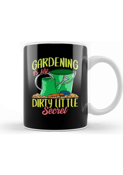 Gardening Is My Dirty Little Secret Gardener Pun Kupa Bardak Porselen