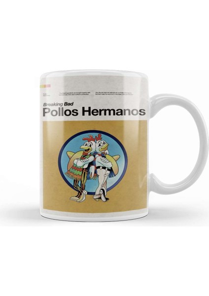 B 18 Pollos Hermanos Kupa Bardak Porselen