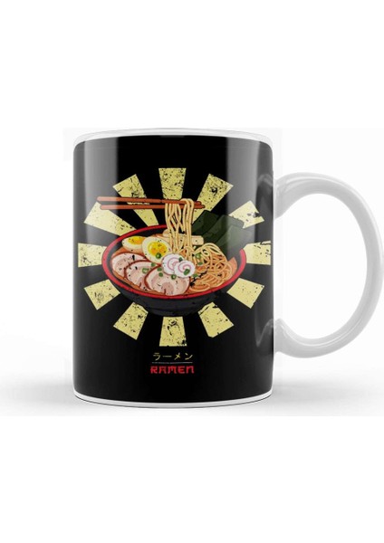 Ramen Retro Japanese Kupa Bardak Porselen