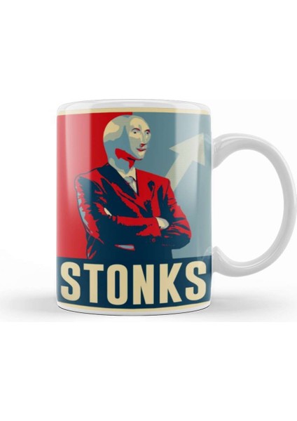 Stonks Wall Street Bets Kupa Bardak Porselen
