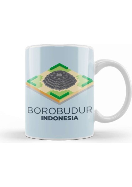 Borobudur Mahayana Buddhist Temple Java 01 Kupa Bardak Porselen