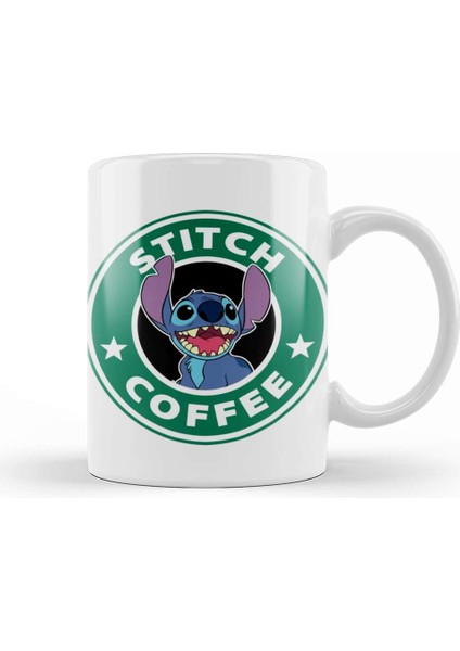 Stitch Coffee Kupa Bardak Porselen