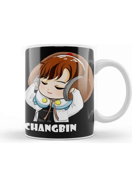 Stray Kids Changbin Chibi Kupa Bardak Porselen