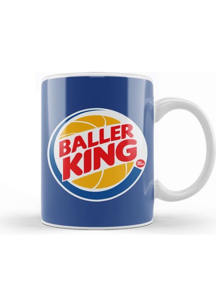 Baller King Kupa Bardak Porselen