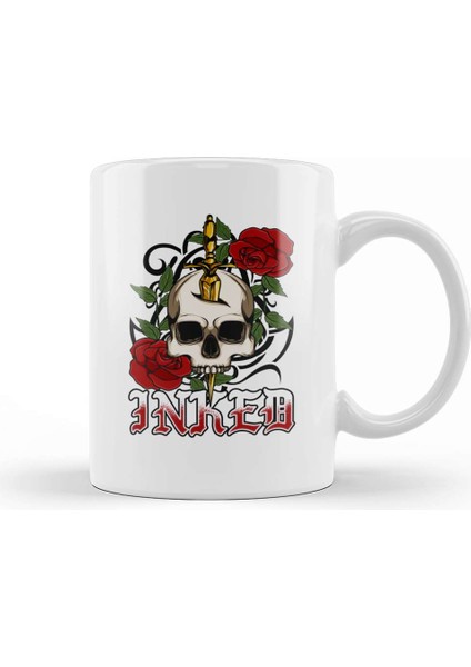 Inked Awesome Tattoo Artist & Lover Kupa Bardak Porselen