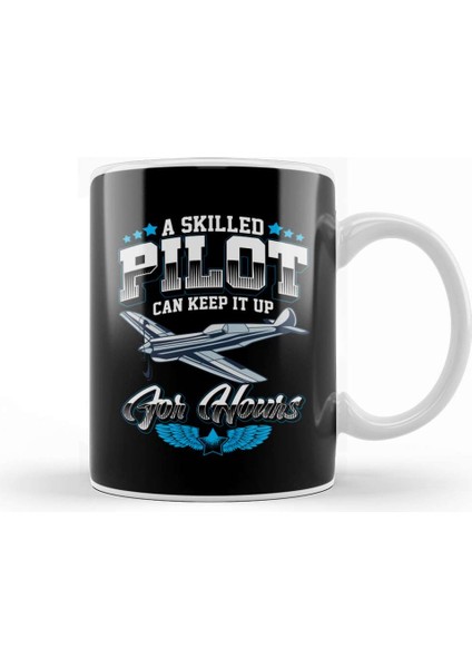 A Skilled Pilot Can Keep It Up For Hours Airplane Kupa Bardak Porselen