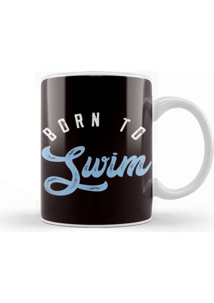 Swim Swimming Athlete Coach Instructor Swimmer Water Sports Kupa Bardak Porselen