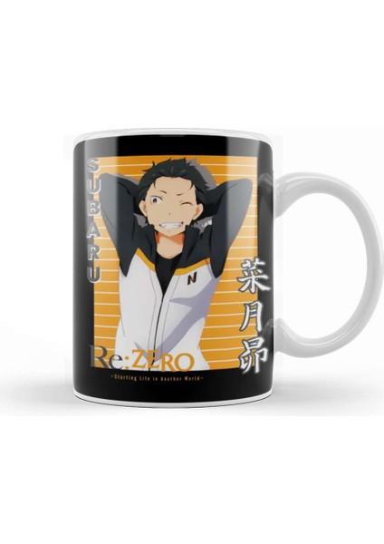 Re Zero Natsuki Subaru Kupa Bardak Porselen