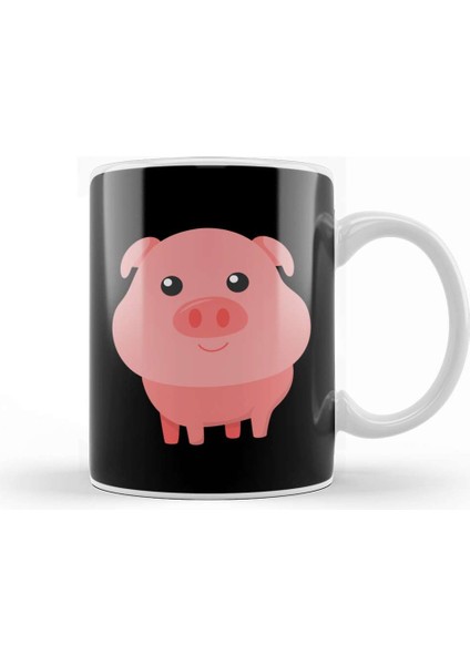 Adorable Pig Cute Baby Pig For Pig Lovers Kupa Bardak Porselen