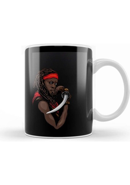 Michonne The Walking Dead Michonne Kupa Bardak Porselen