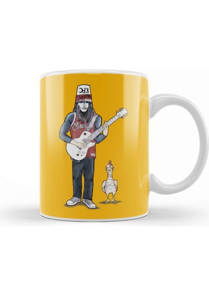 Buckethead And Friends Guitar Player Kupa Bardak Porselen