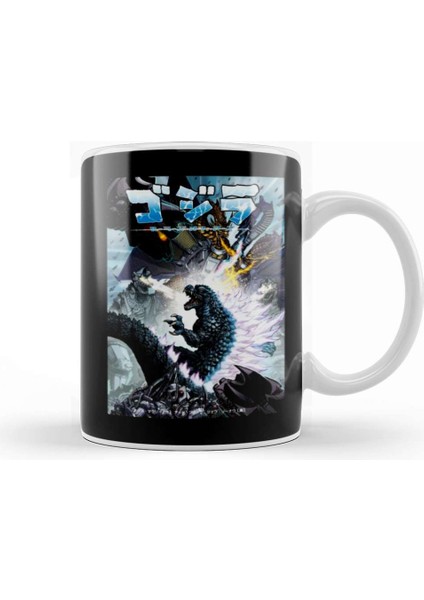Godzilla Alien Kupa Bardak Porselen