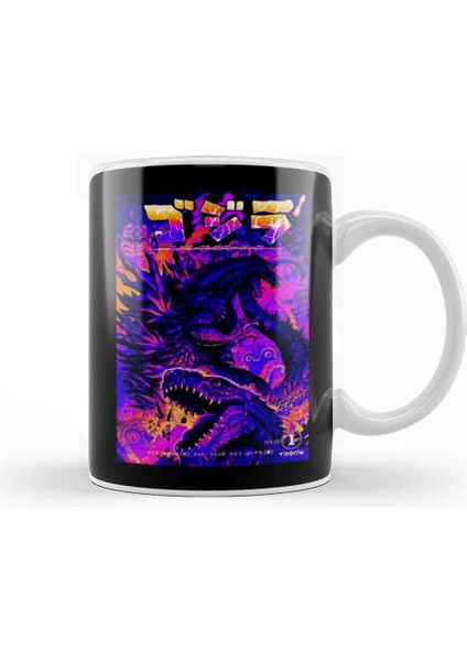 Godzilla Retro God Is Godzilla Kupa Bardak Porselen