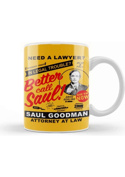 Need A Lawyer Then Call Saul Better Call Saul Tv Show Kupa Bardak Porselen