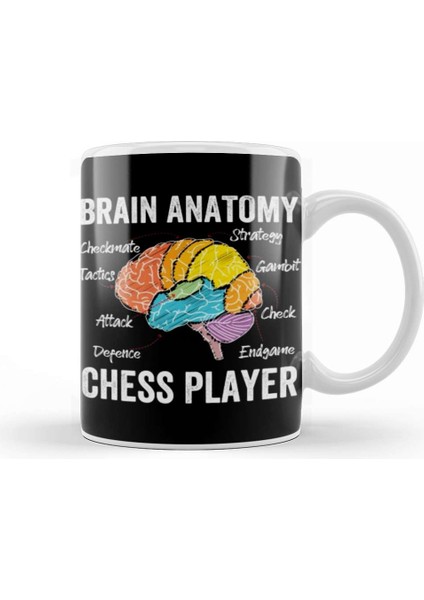 Chess Brain Anatomy Of A Chess Player Kupa Bardak Porselen