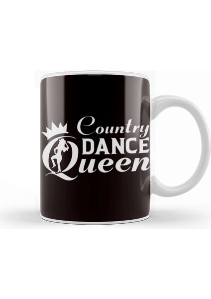 Country Dance Queen Western Music Line Dancing Cowgirl Kupa Bardak Porselen